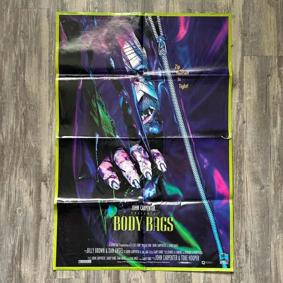 Vintage 1993 Body Bags Original Movie Poster